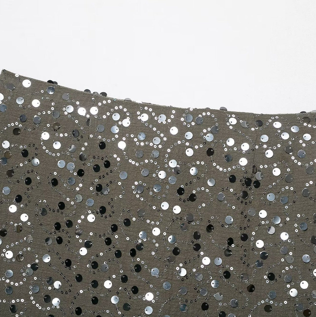 Mini Skirt With Beaded Embellishments For Women