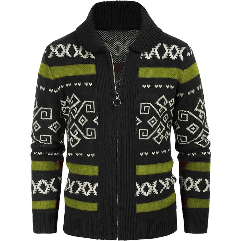 Slim-fit High-quality Men's Knit Cardigan