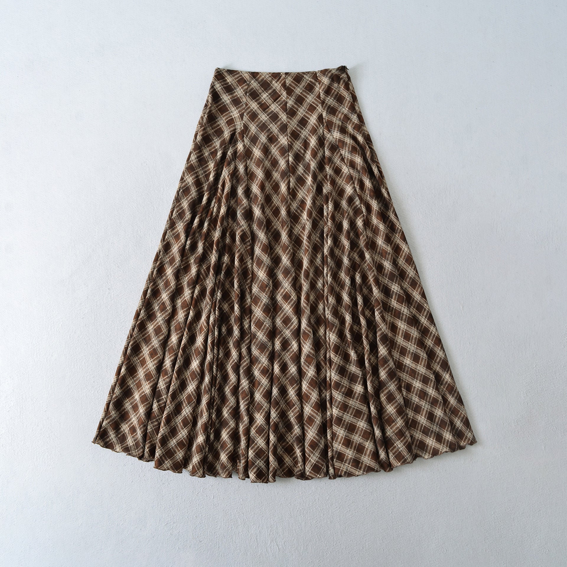 Retro Versatile Plaid Skirt For Women