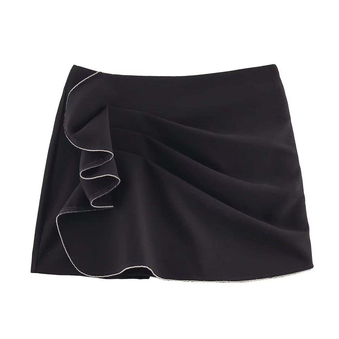 Fashionable And Sexy Pleated Mini Skirt