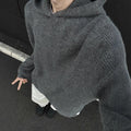 Laid-back Hooded Sweater For Men A Loose Casual Knit Top