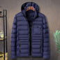 Men's Simple And Casual Ribbed Cotton Padded Jacket