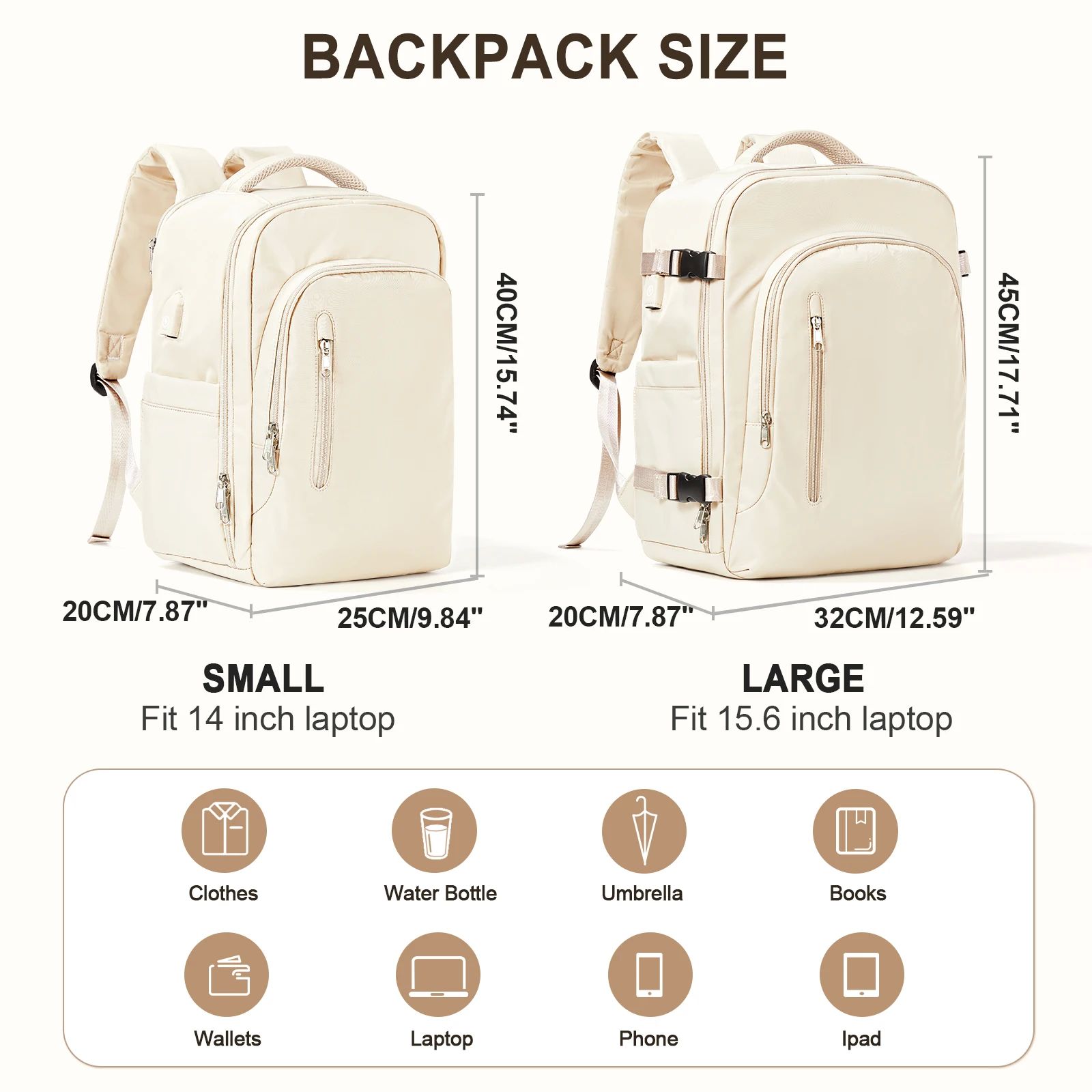 Laptop Bag Travel Backpack For Women Large Capacity Easyjet