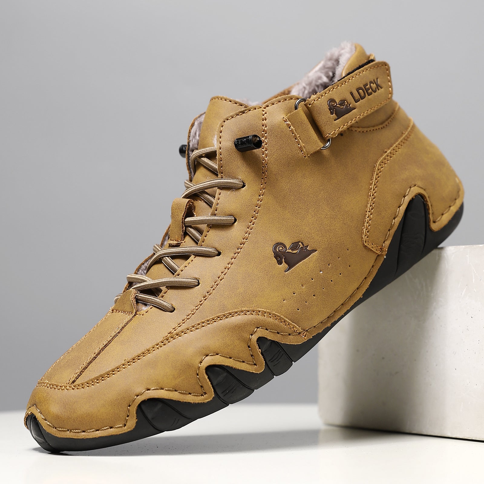 Winter Fleece-lined Large Size Octopus Men's Martin Boots