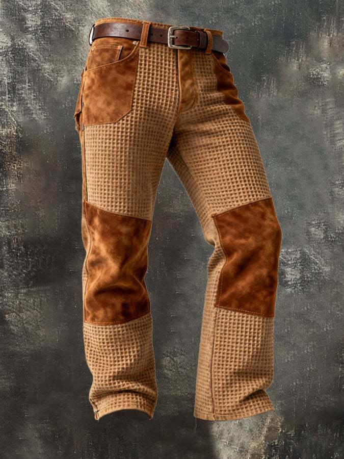 Punk Men's Vintage Work Pants