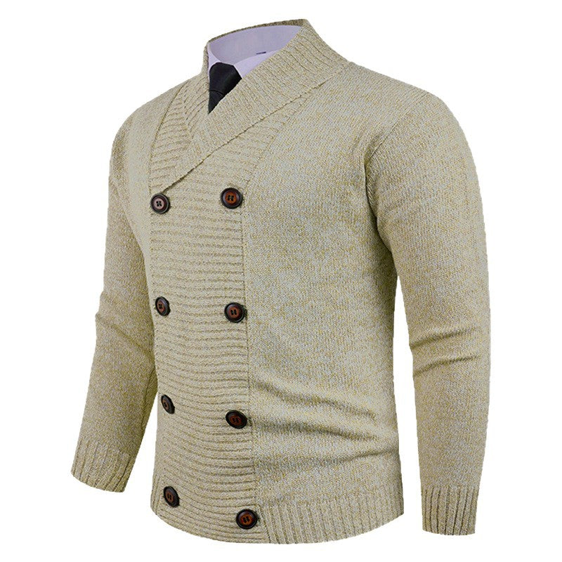 Stylish Casual Double-breasted Cardigan For Young People