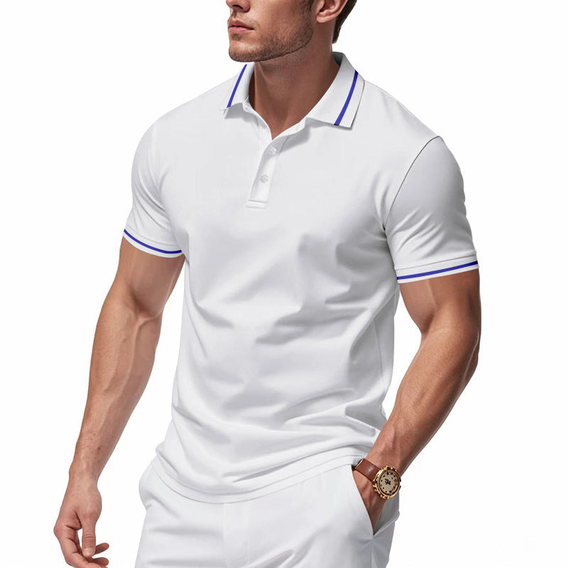 Quick-drying, Lapel-collar, Short-sleeve Marathon Promotional Shirt