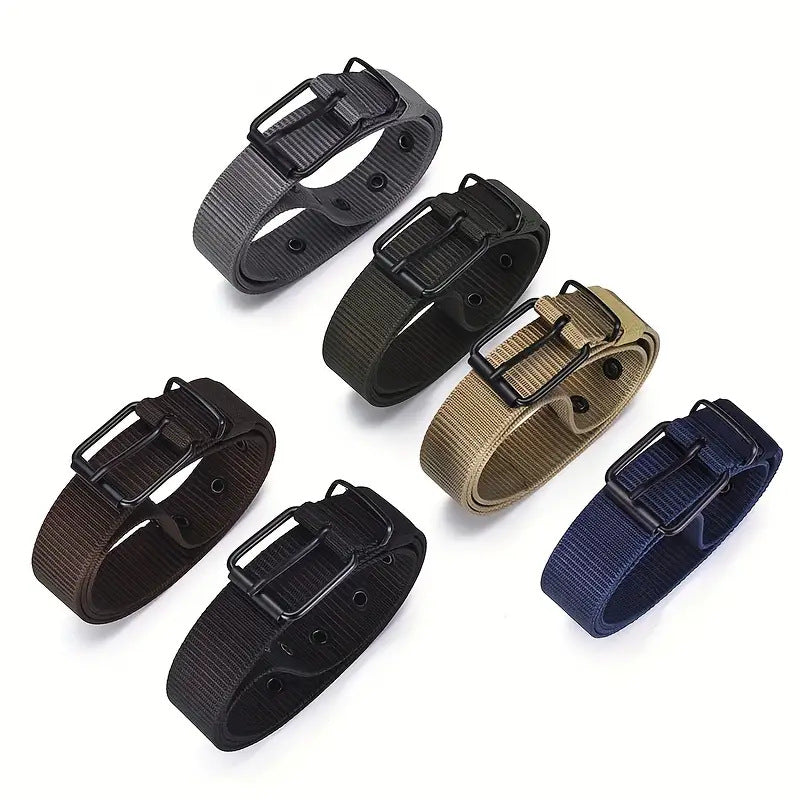 Fashion Woven Nylon All-matching Men's Pants Belt