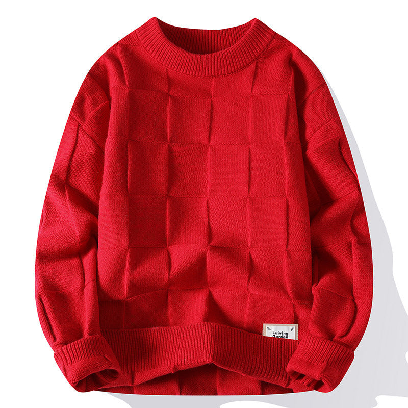 FallWinter Fashionable Casual Crew-Neck Sweater For Men