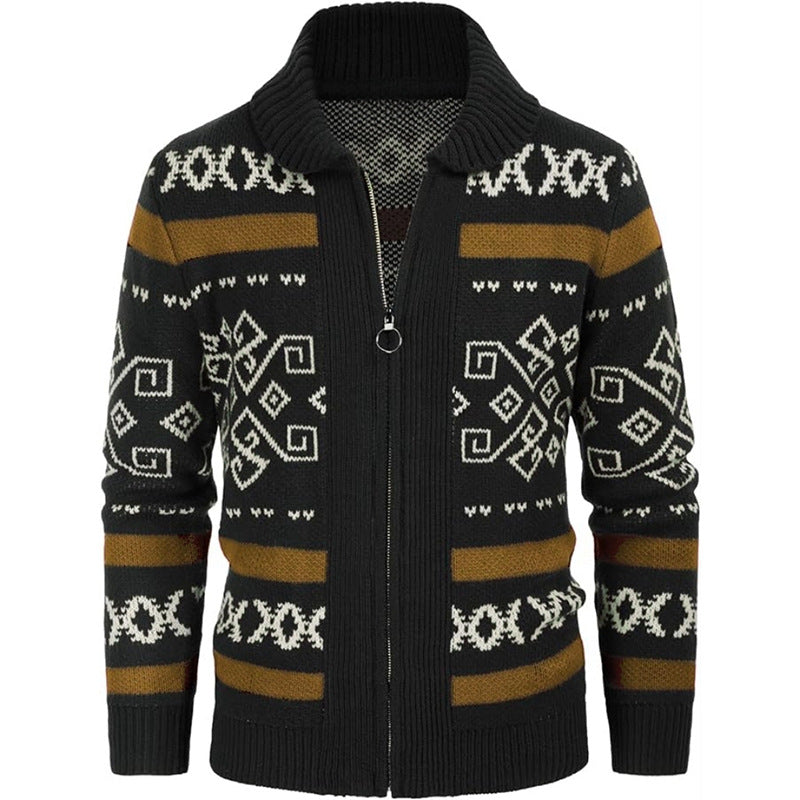 Slim-fit High-quality Men's Knit Cardigan