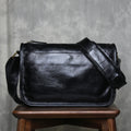 Men's Genuine Leather Crossbody Shoulder Bag Handmade