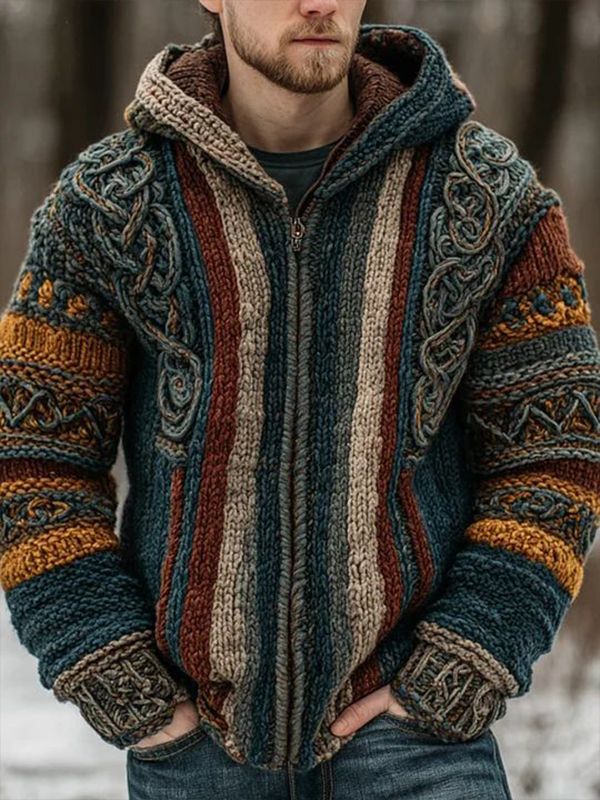 Christmas 3D Digital-Print Casual Zip-Up Hoodie