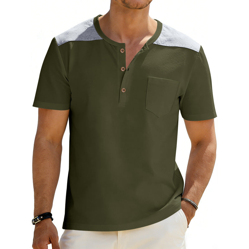 Mens Loose-fitting Breathable Short-sleeve T-shirt