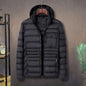 Men's Simple And Casual Ribbed Cotton Padded Jacket