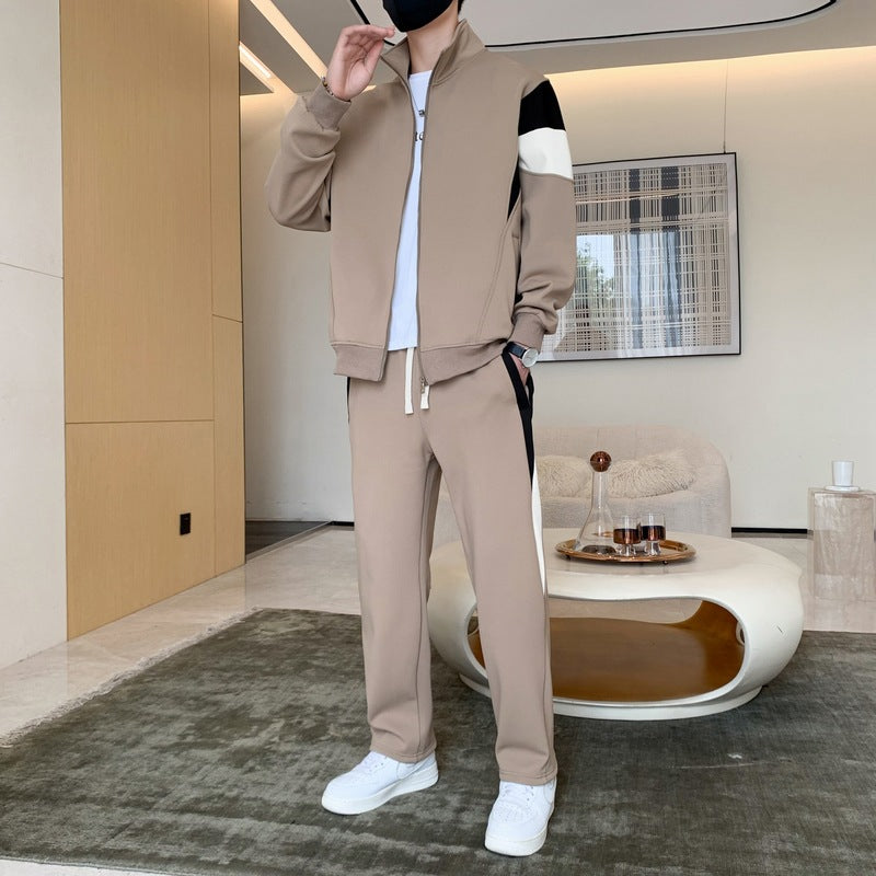 Men's Loose Fashion Casual Sport Cardigan Suit