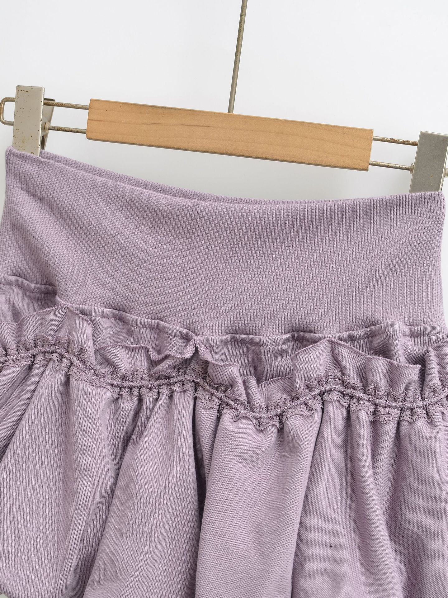 Lace Lantern Bud Mini Skirt For Women