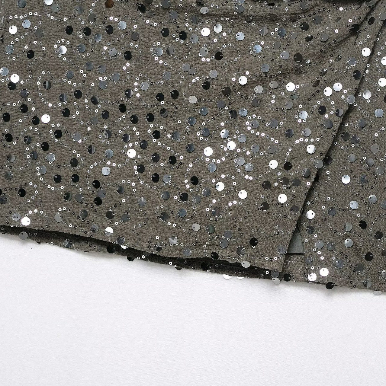 Mini Skirt With Beaded Embellishments For Women