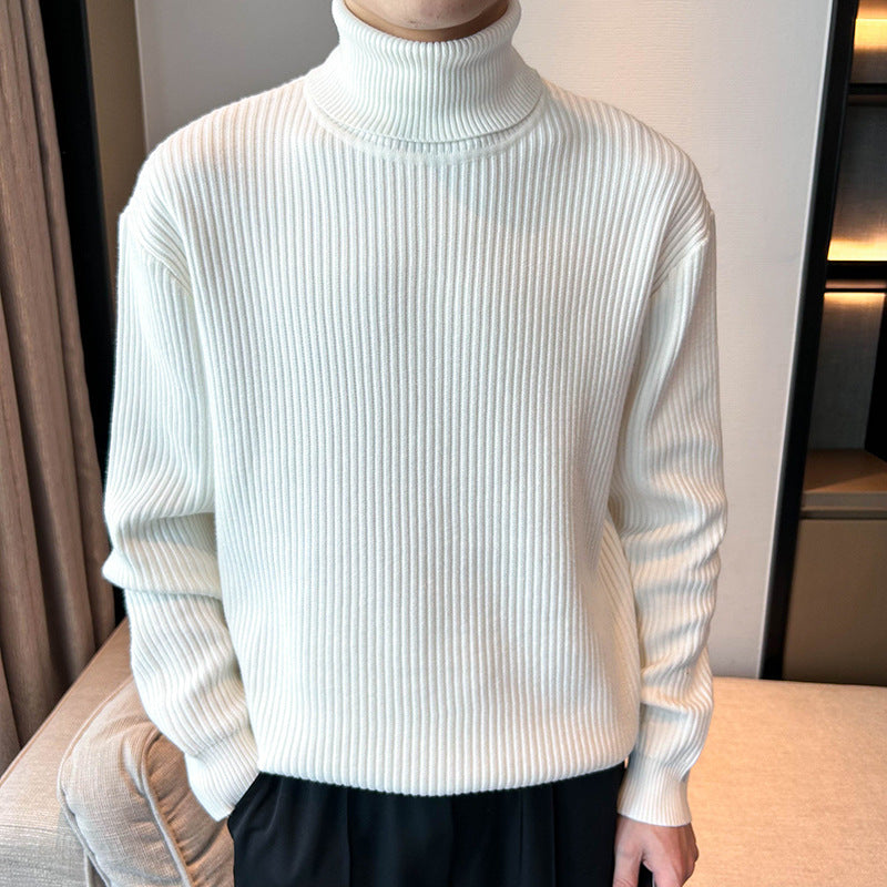 Trendy Loose-textured Knit Hoodie