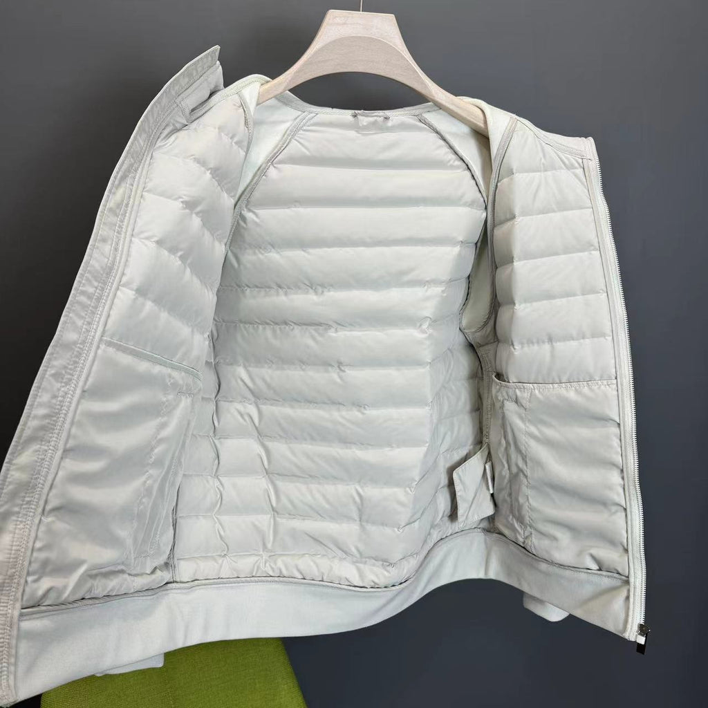 Men's Hooded Down Jacket Coat Patchwork Casual Minimalist And Ultra-Lightweight Style