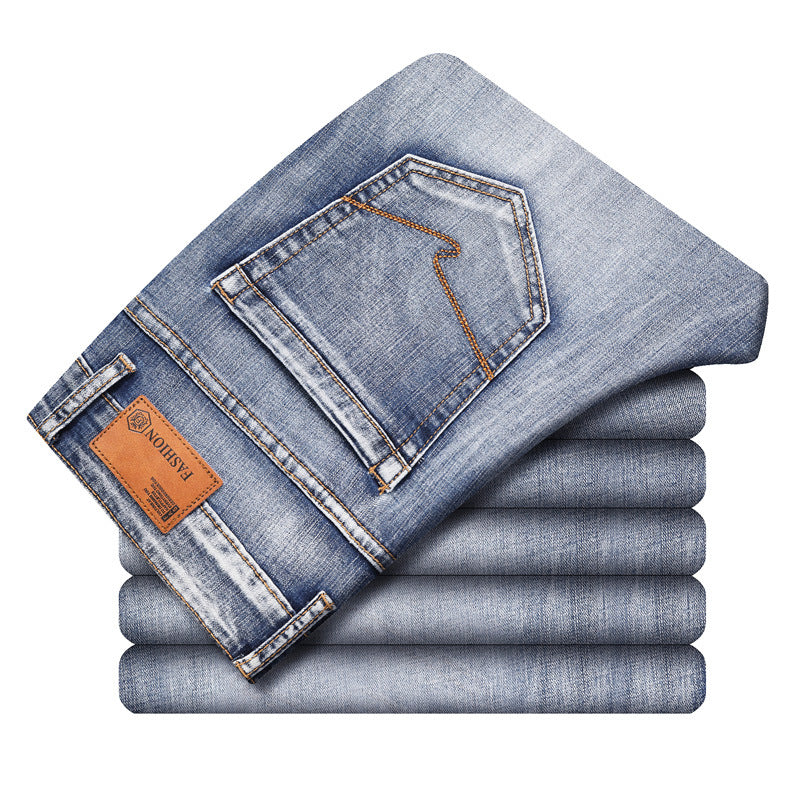 Men's Straight Stretch Casual Jeans