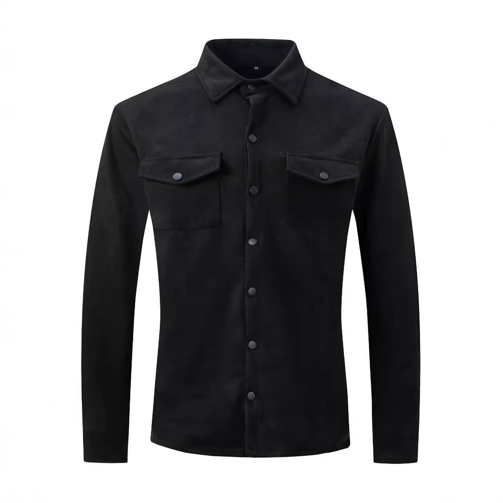 Spring And Autumn Men's Turn-Down Collar Casual Jacket Europe And America