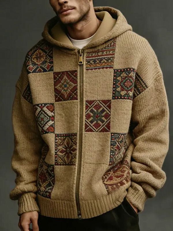 Christmas 3D Digital-Print Casual Zip-Up Hoodie