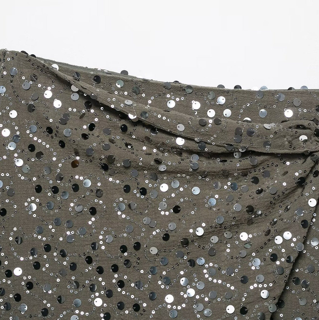 Mini Skirt With Beaded Embellishments For Women