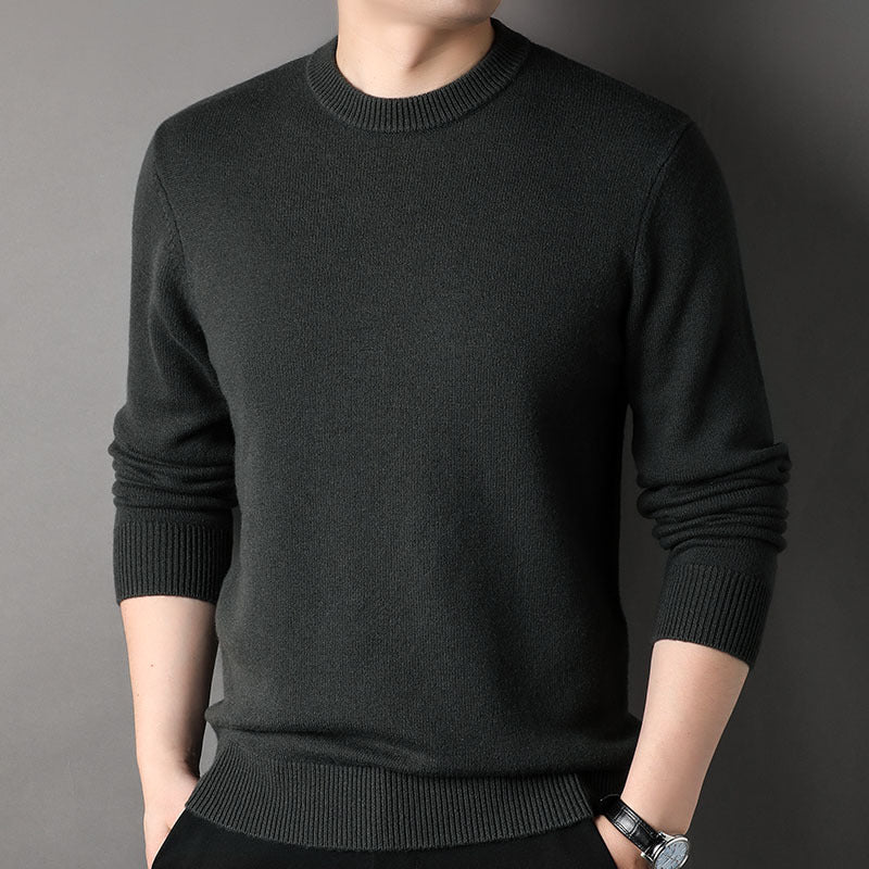 Mens Half-Neck Sweater Chunky-Knit Puyuan Knitwear