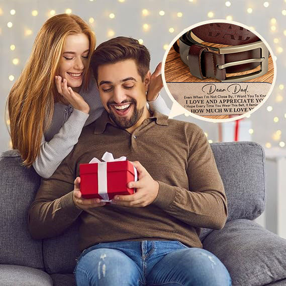 Belt For Dad - Brown - Red UrbanHunterr