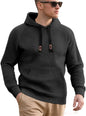 Men's Casual Hooded Jacquard Sweatshirt