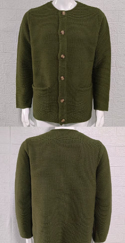 Knitted Cardigan Figure-flattering Long-sleeve Sweater