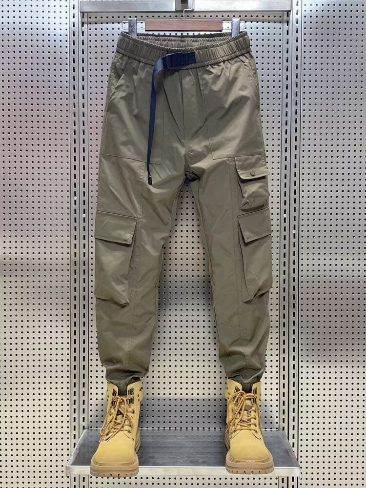 Wear-resistant Men's Multi-pocket Versatile Polyester Overalls