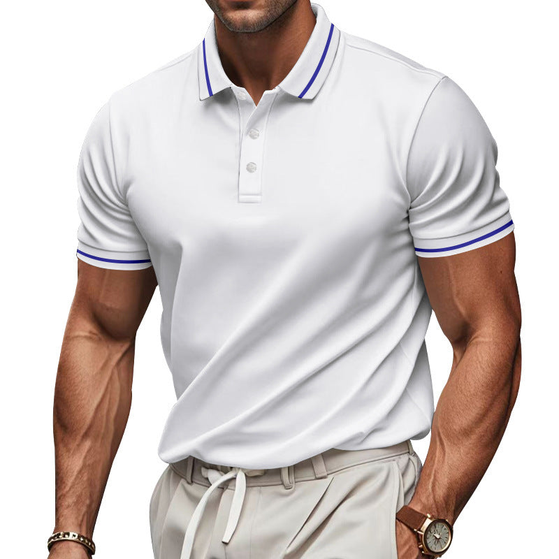 Quick-drying, Lapel-collar, Short-sleeve Marathon Promotional Shirt