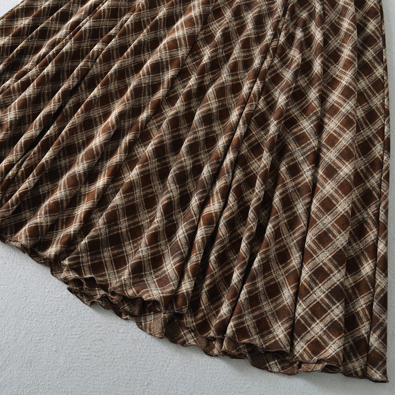 Retro Versatile Plaid Skirt For Women