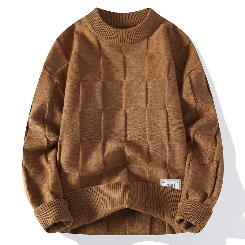 FallWinter Fashionable Casual Crew-Neck Sweater For Men