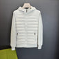 Men's Hooded Down Jacket Coat Patchwork Casual Minimalist And Ultra-Lightweight Style