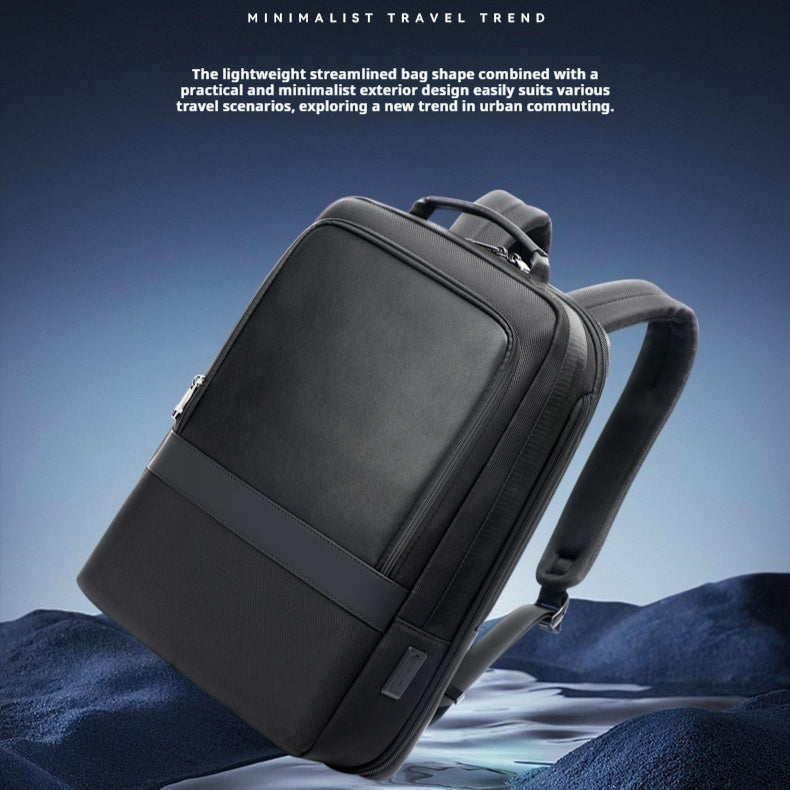 Men's Commuter Nylon Backpack With Large Capacity