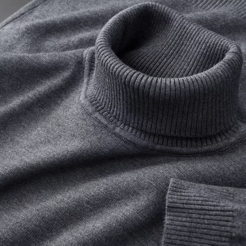 New Mens Soft Casual Warm Turtleneck Sweater