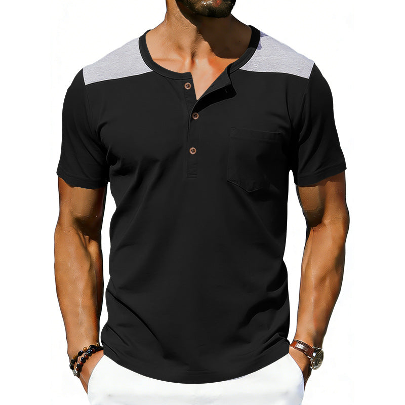 Mens Loose-fitting Breathable Short-sleeve T-shirt