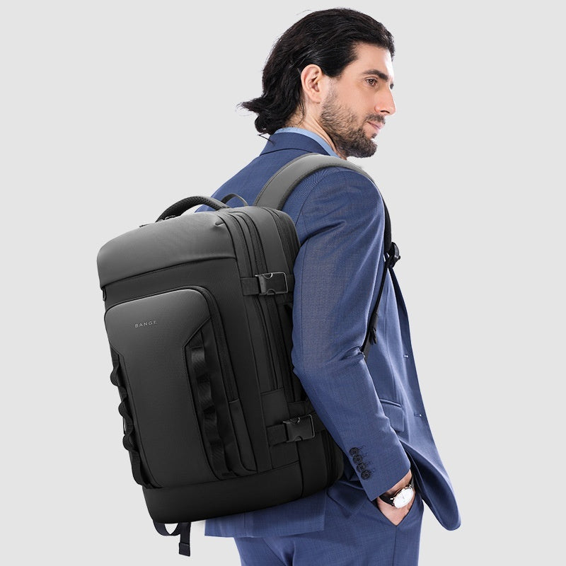 Men's Large-capacity Expandable Backpack For Travel Commuting And Carrying A Laptop
